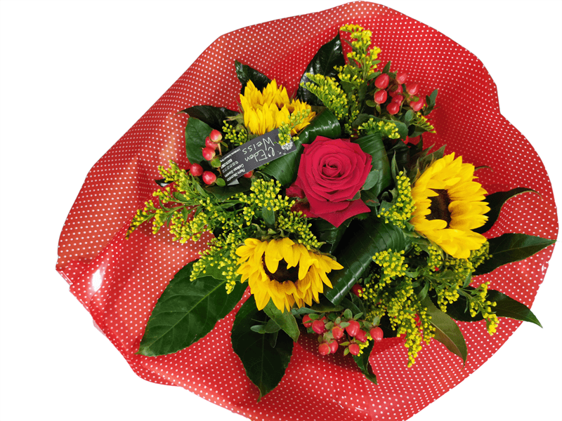Bouquet rond poche d'eau