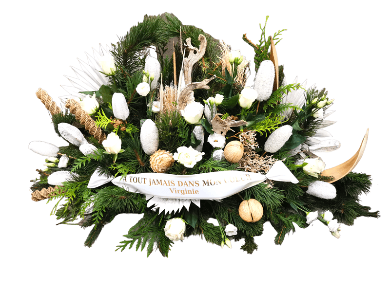Arrangement en sapin- Grand modèle avec ruban
